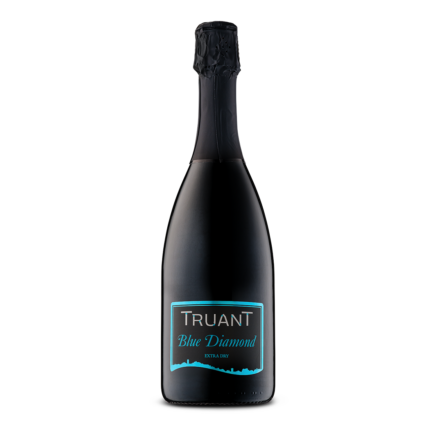 Сатенирана бутилка Blu Diamond Extra Dry италианско пенливо вино Truant