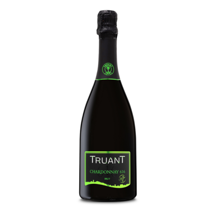 Бутилка Chardonnay 616 Brut пенливо вино Metodo Classico 100% Шардоне