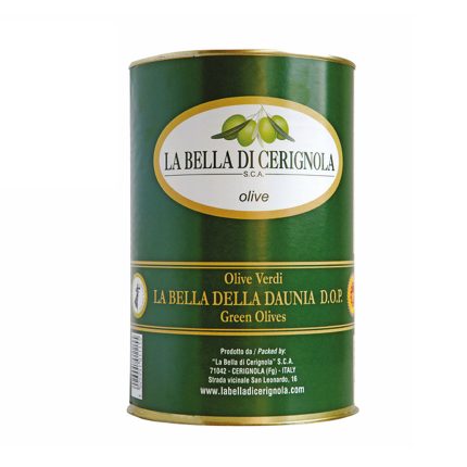 Зелени маслини La Bella di Cerignola GGG едри италиански маслини в буркан